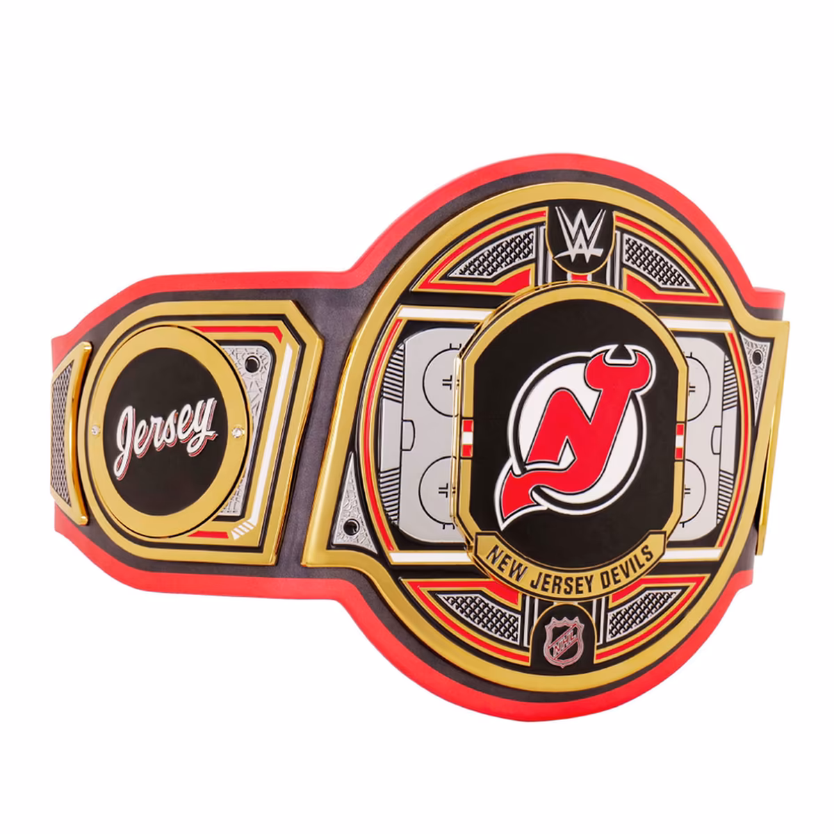 New Jersey Devils WWE Legacy Title Belt 4 New Jersey Devils WWE Legacy Title Belt