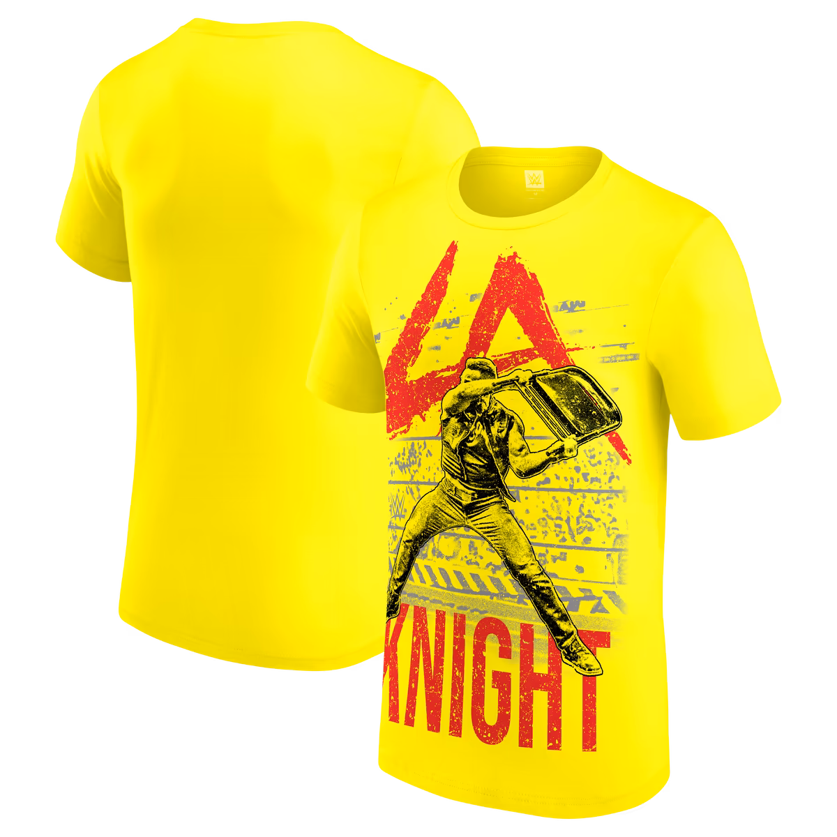Men's Yellow LA Knight Illustration T-Shirt 9 Men's Yellow LA Knight Illustration T-Shirt