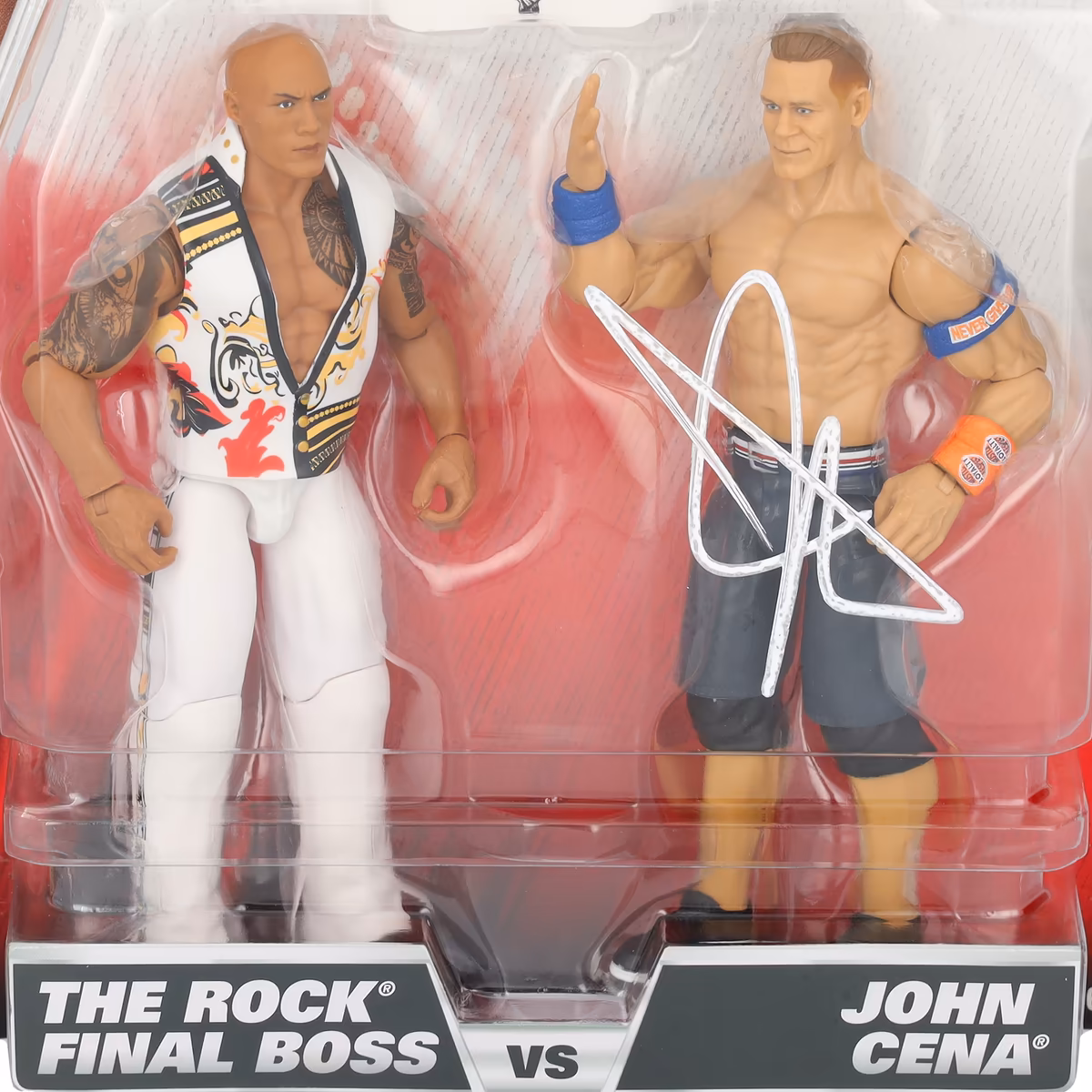 John Cena WWE Autographed Mattel Championship Showdown Series 23 2-Pack Action Figure 3 John Cena WWE Autographed Mattel Championship Showdown Series 23 2-Pack Action Figure