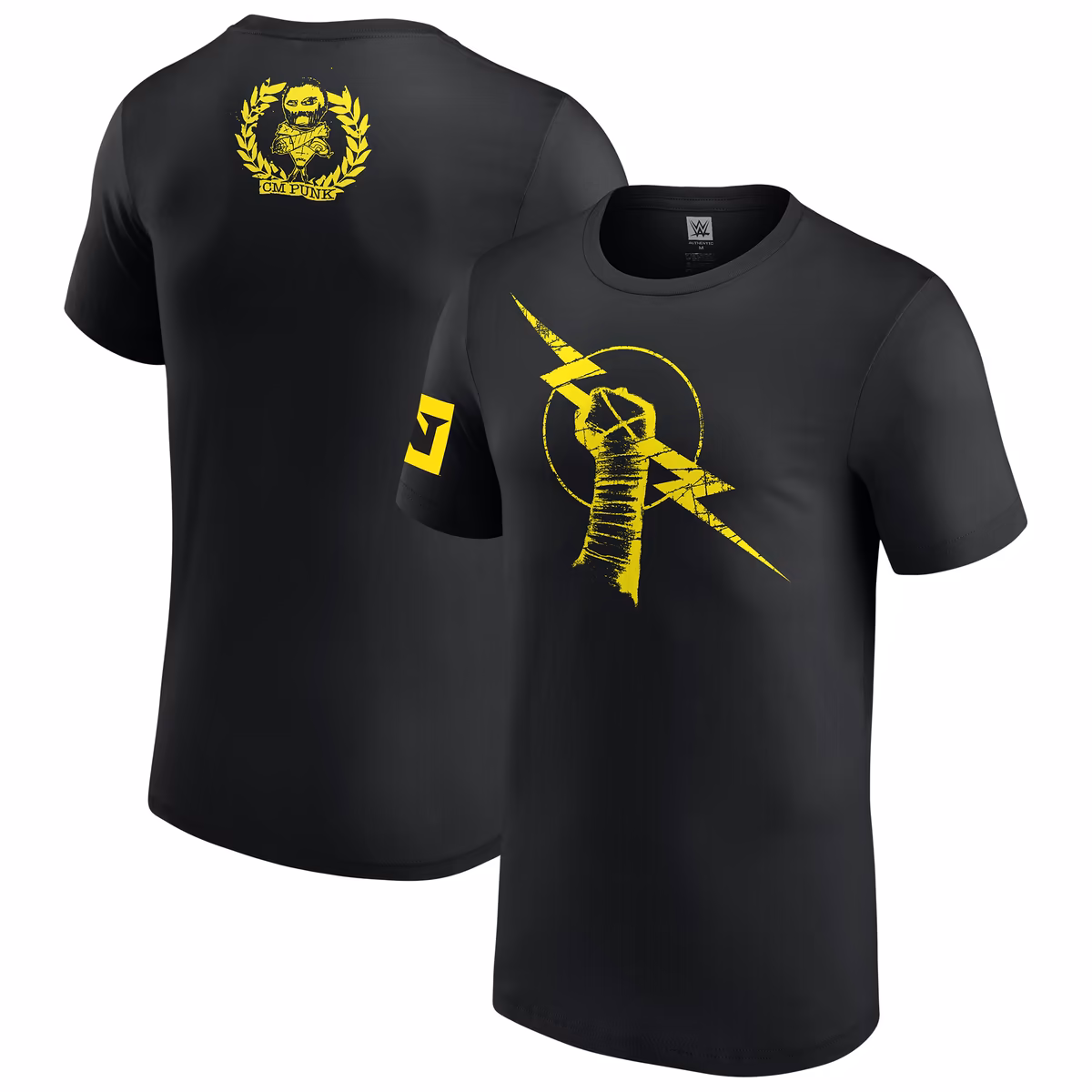 Men's Black CM Punk Nexus Retro T-Shirt 1 Men's Black CM Punk Nexus Retro T-Shirt