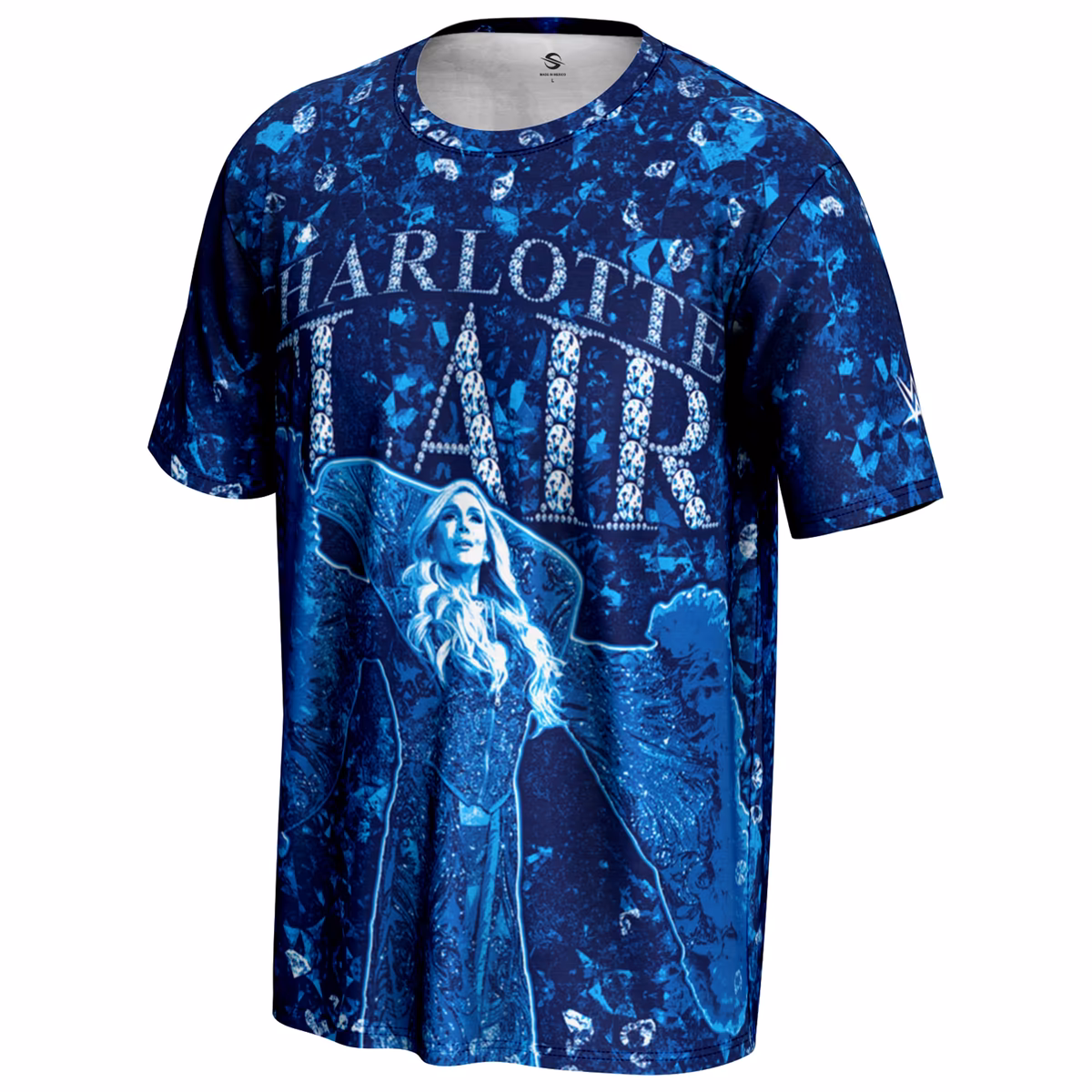 Men's ProSphere Blue Charlotte Flair Superstar T-Shirt 3 Men's ProSphere Blue Charlotte Flair Superstar T-Shirt