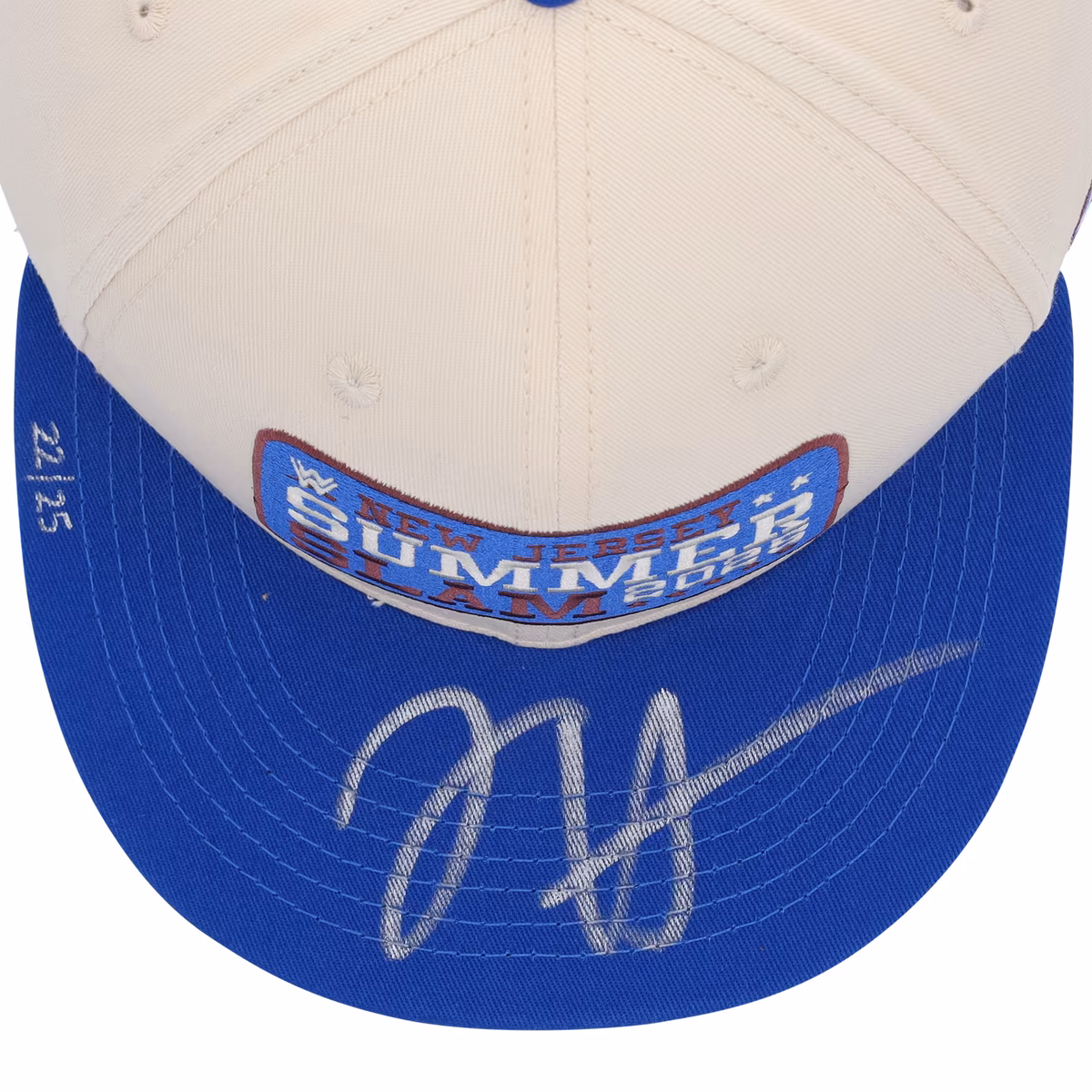 Jey Uso WWE Autographed Cream 2025 SummerSlam Cap - Limited Edition of 25 6 Jey Uso WWE Autographed Cream 2025 SummerSlam Cap - Limited Edition of 25