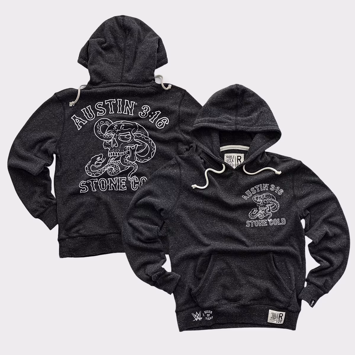 Men's Roots of Fight  Black "Stone Cold" Steve Austin 3:16 Tri-Blend Hoodie