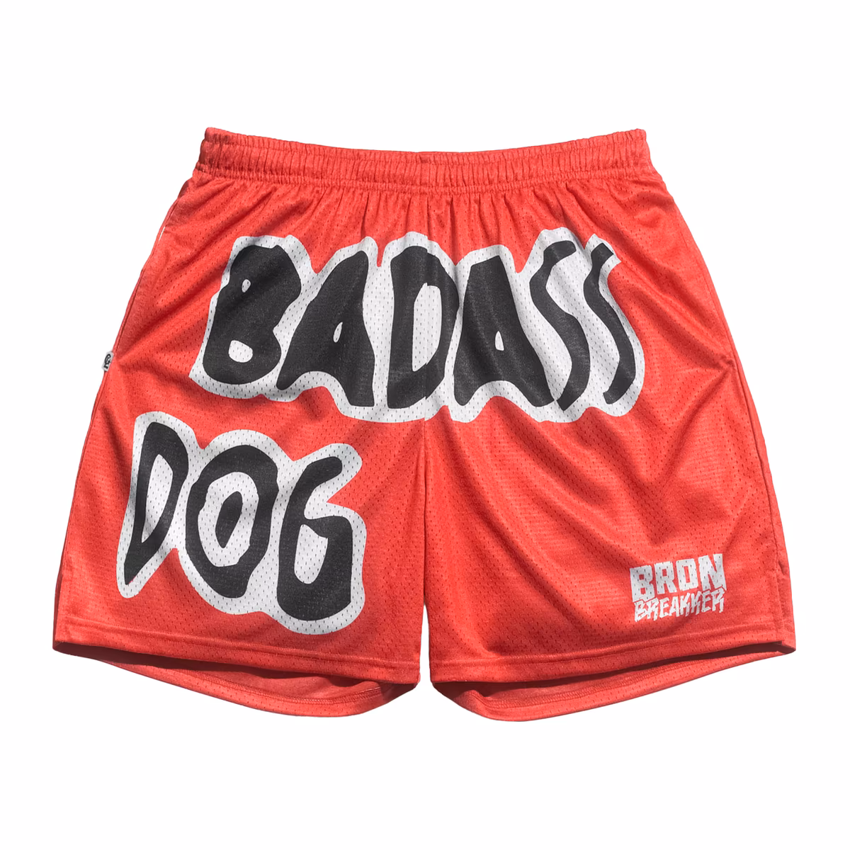 Men's Chalk Line Red Bron Breakker Entrance Retro Shorts 3 Men's Chalk Line Red Bron Breakker Entrance Retro Shorts