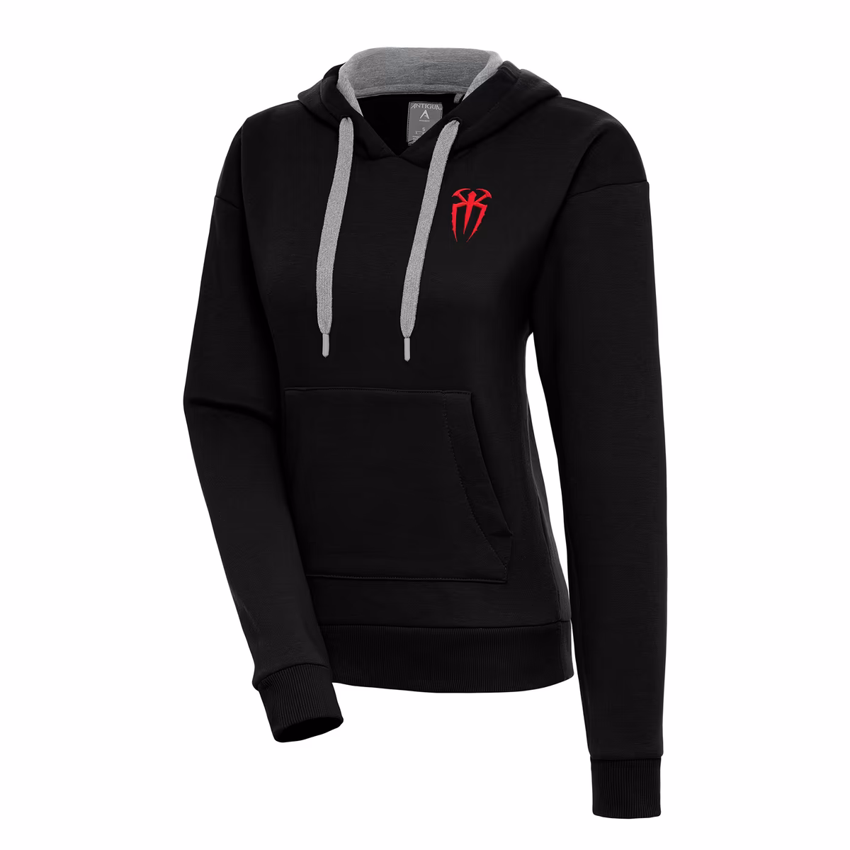Women's Antigua Black Roman Reigns Victory Pullover Hoodie 5 Women's Antigua Black Roman Reigns Victory Pullover Hoodie