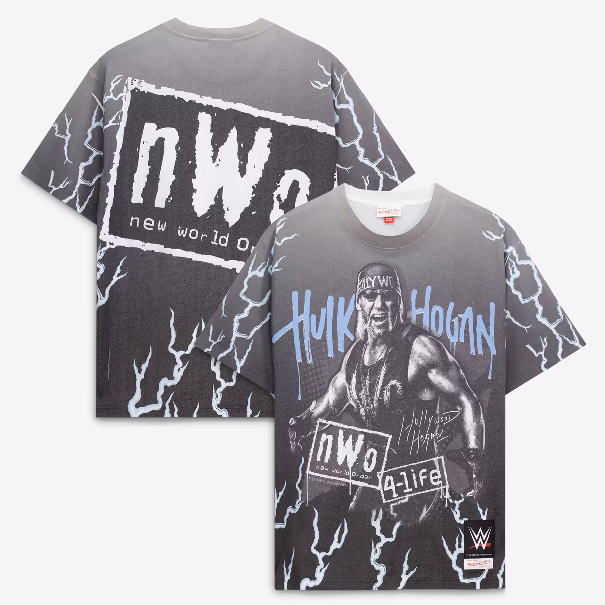 Men's Mitchell & Ness Gray Hulk Hogan Hollywood Hogan T-Shirt 9 Men's Mitchell & Ness Gray Hulk Hogan Hollywood Hogan T-Shirt