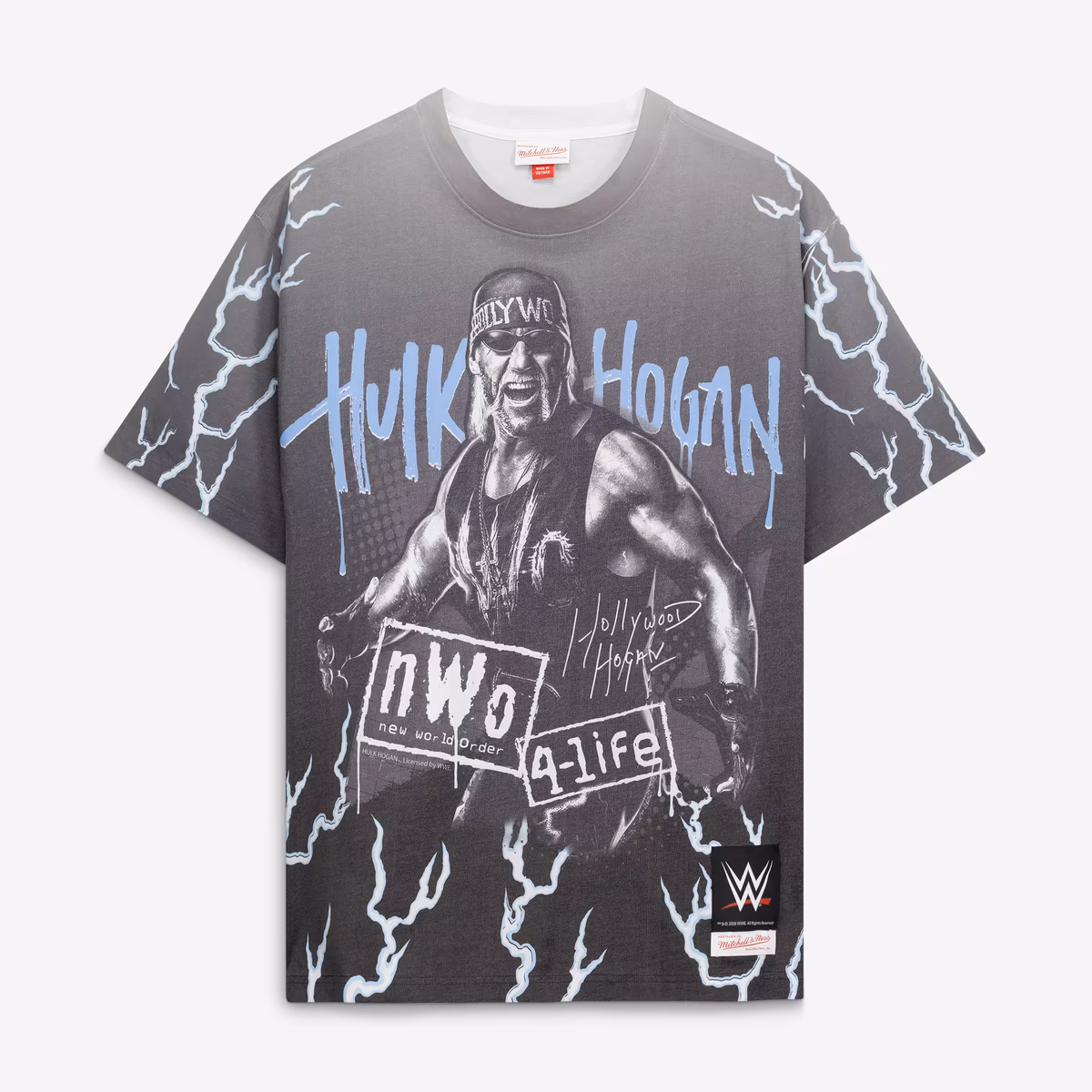 Men's Mitchell & Ness Gray Hulk Hogan Hollywood Hogan T-Shirt 3 Men's Mitchell & Ness Gray Hulk Hogan Hollywood Hogan T-Shirt