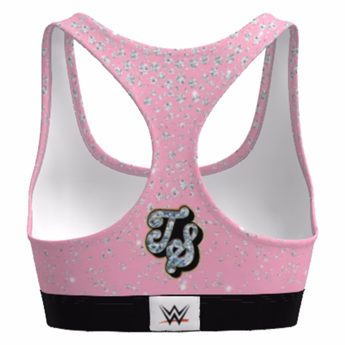 Women's Contenders Clothing Tiffany Stratton Pink Diamonds Sports Bra 5 Women's Contenders Clothing Tiffany Stratton Pink Diamonds Sports Bra