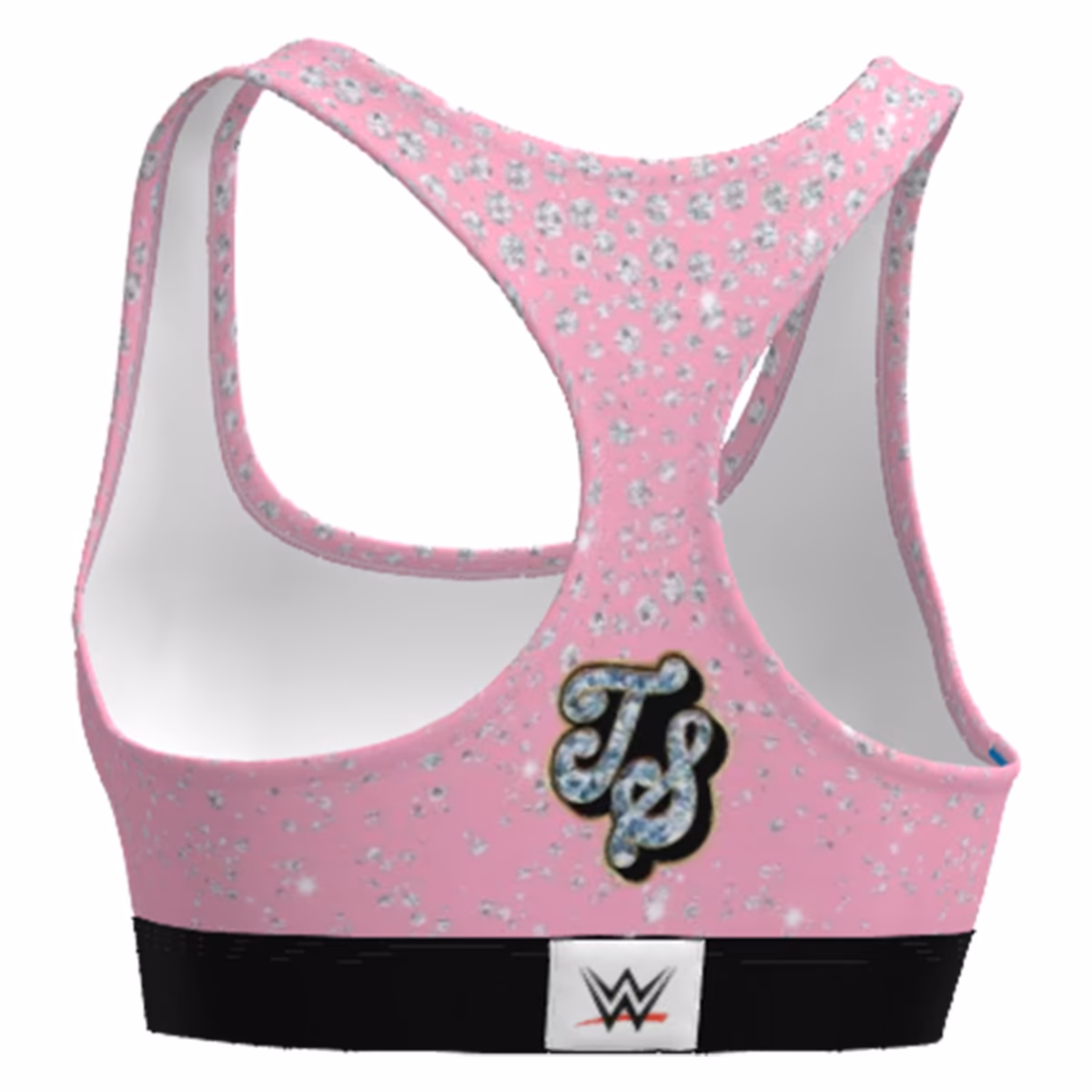 Women's Contenders Clothing Tiffany Stratton Pink Diamonds Sports Bra 6 Women's Contenders Clothing Tiffany Stratton Pink Diamonds Sports Bra