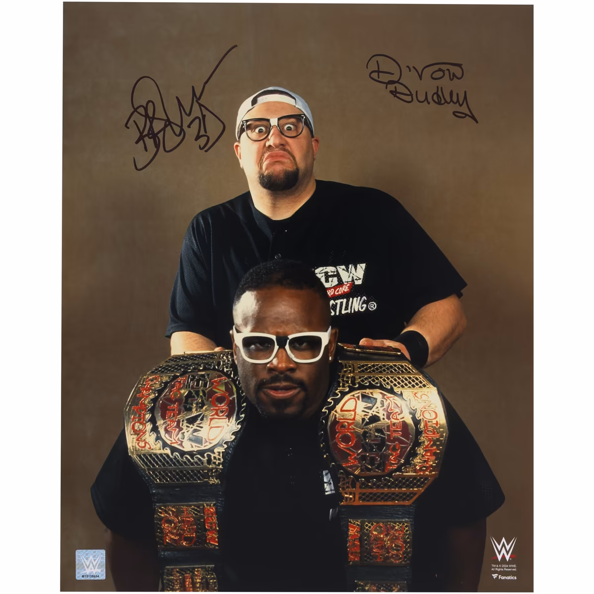 The Dudley Boyz WWE Autographed 16" x 20" ECW Tag Team Champions Photograph