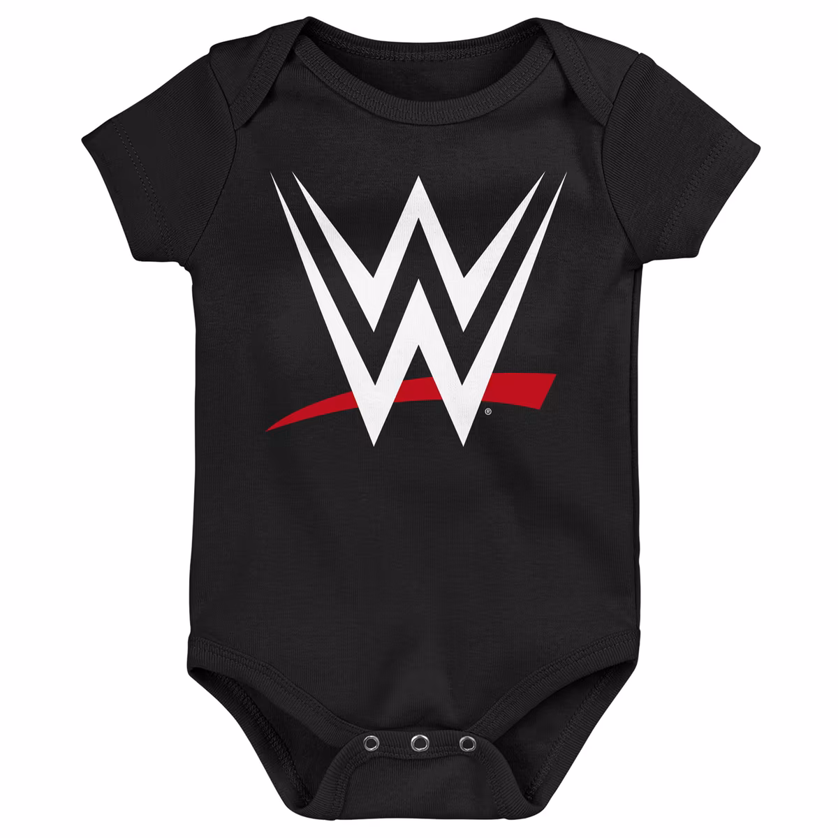 Newborn Red/Black WWE Three-Piece Bodysuit Set 5 Newborn Red/Black WWE Three-Piece Bodysuit Set