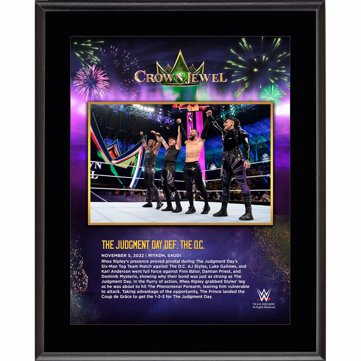The Judgment Day 10.5" x 13" Crown Jewel 2022 Sublimated Plaque