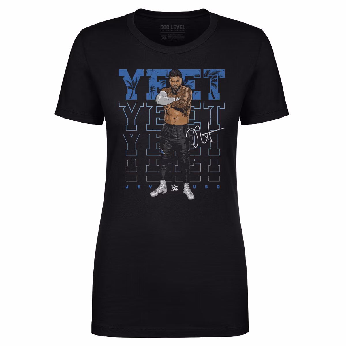 Women's 500 Level Black Jey Uso Yeet T-Shirt