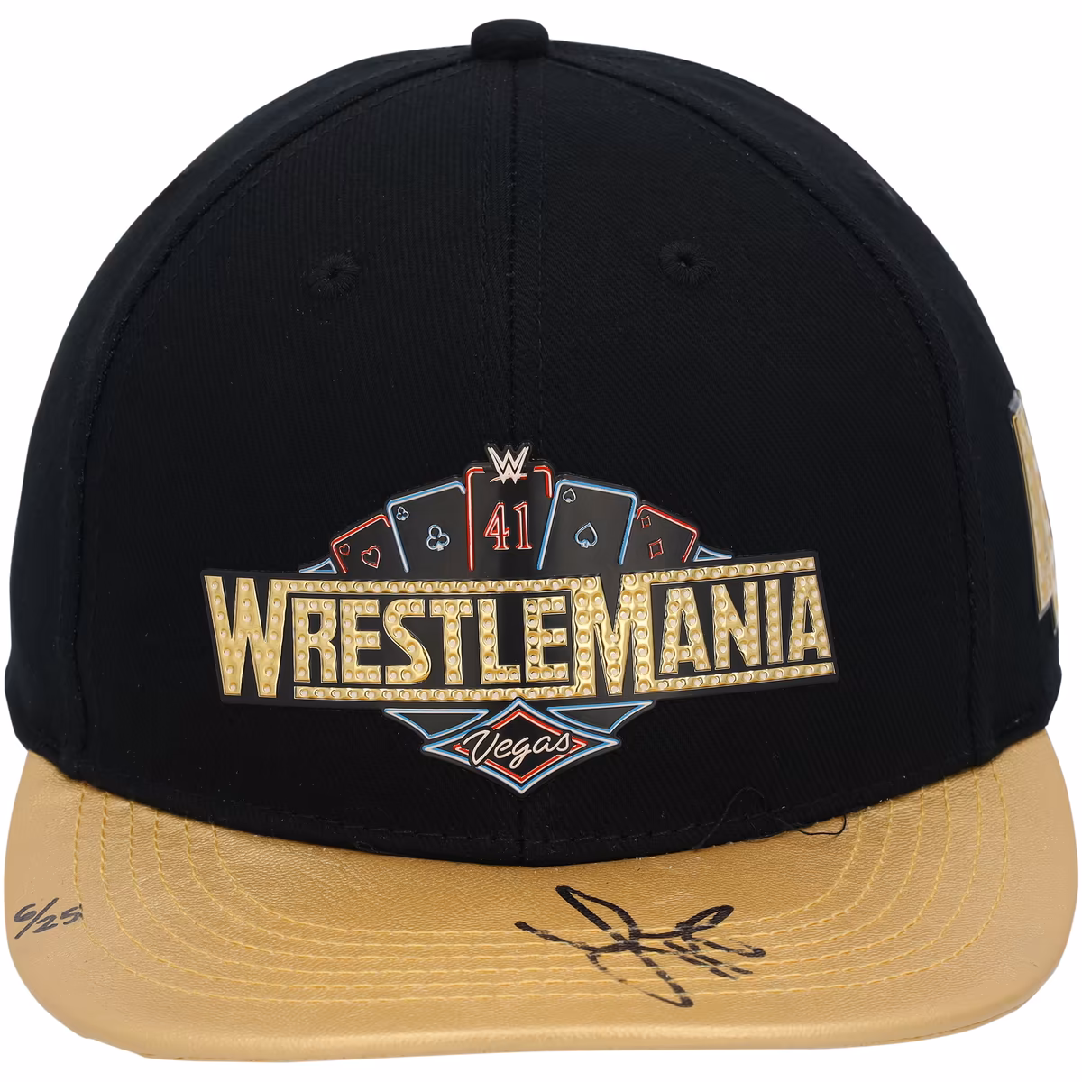 Liv Morgan WWE Autographed WrestleMania 41 Gold Brim Snapback Cap - Limited Edition of 25 4 Liv Morgan WWE Autographed WrestleMania 41 Gold Brim Snapback Cap - Limited Edition of 25