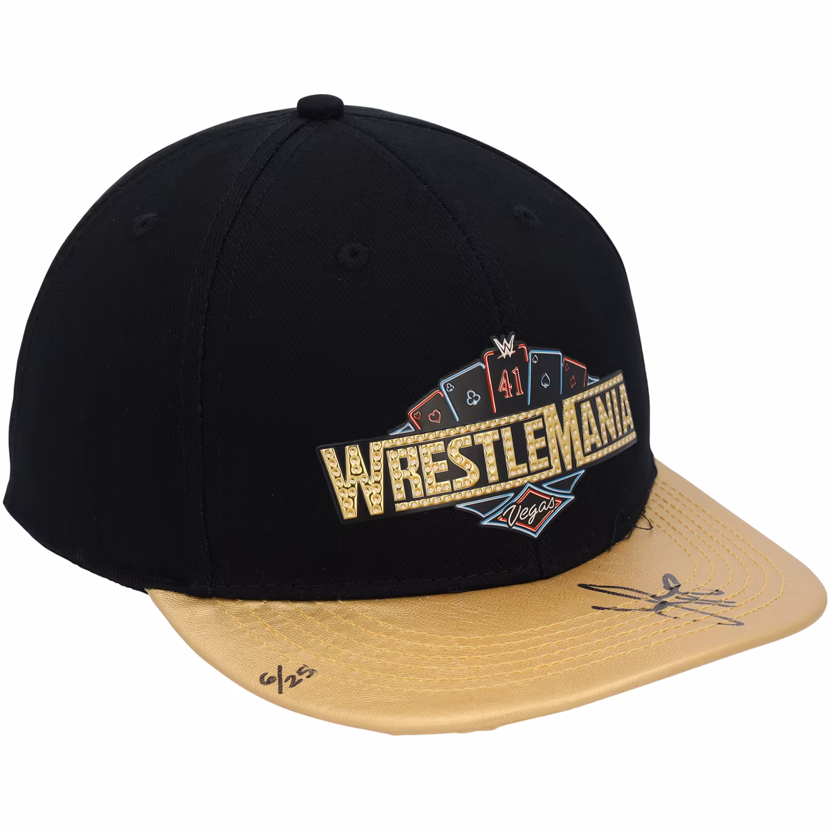 Liv Morgan WWE Autographed WrestleMania 41 Gold Brim Snapback Cap - Limited Edition of 25 5 Liv Morgan WWE Autographed WrestleMania 41 Gold Brim Snapback Cap - Limited Edition of 25