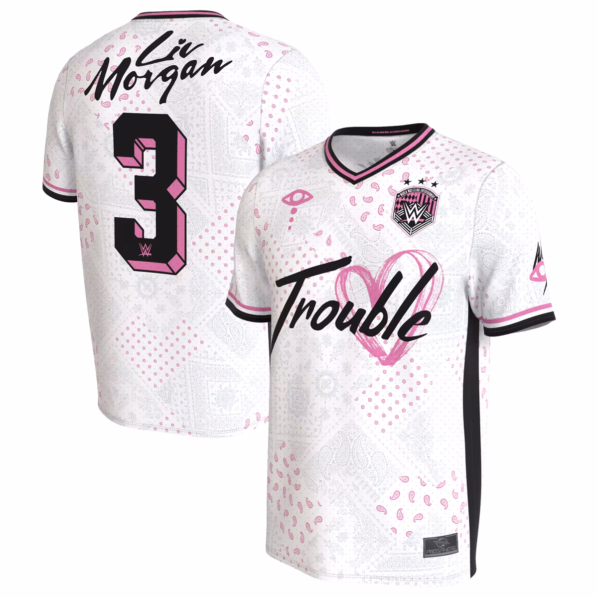 Youth ProSphere White Liv Morgan Soccer Jersey 1 Youth ProSphere White Liv Morgan Soccer Jersey