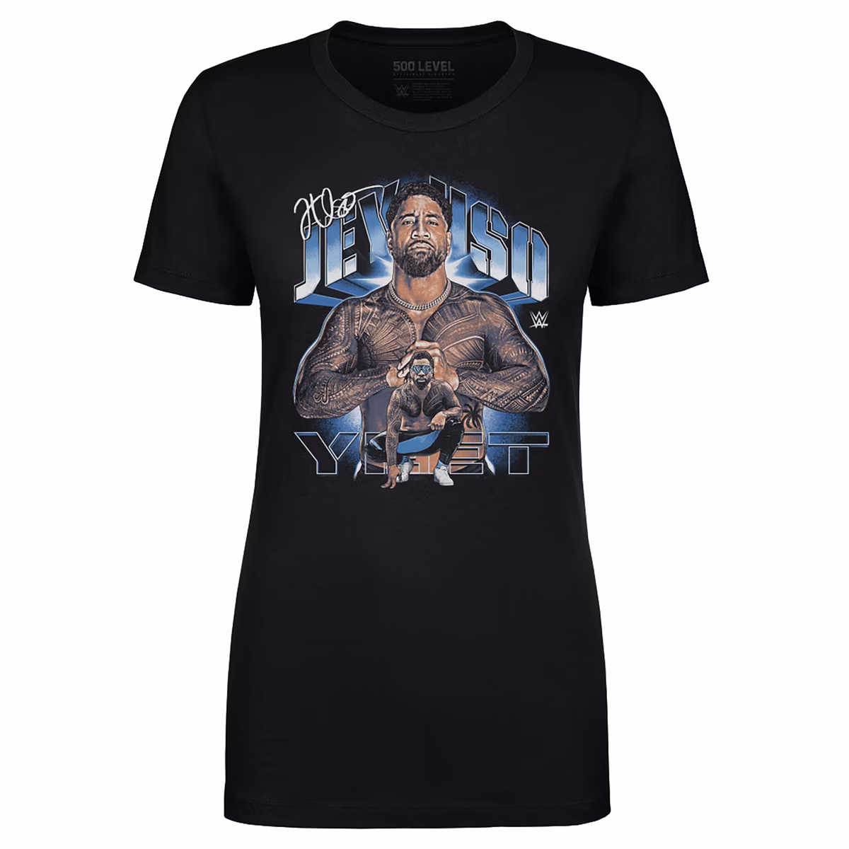 Women's 500 Level Black Jey Uso Vintage Superstar T-Shirt 2 Women's 500 Level Black Jey Uso Vintage Superstar T-Shirt