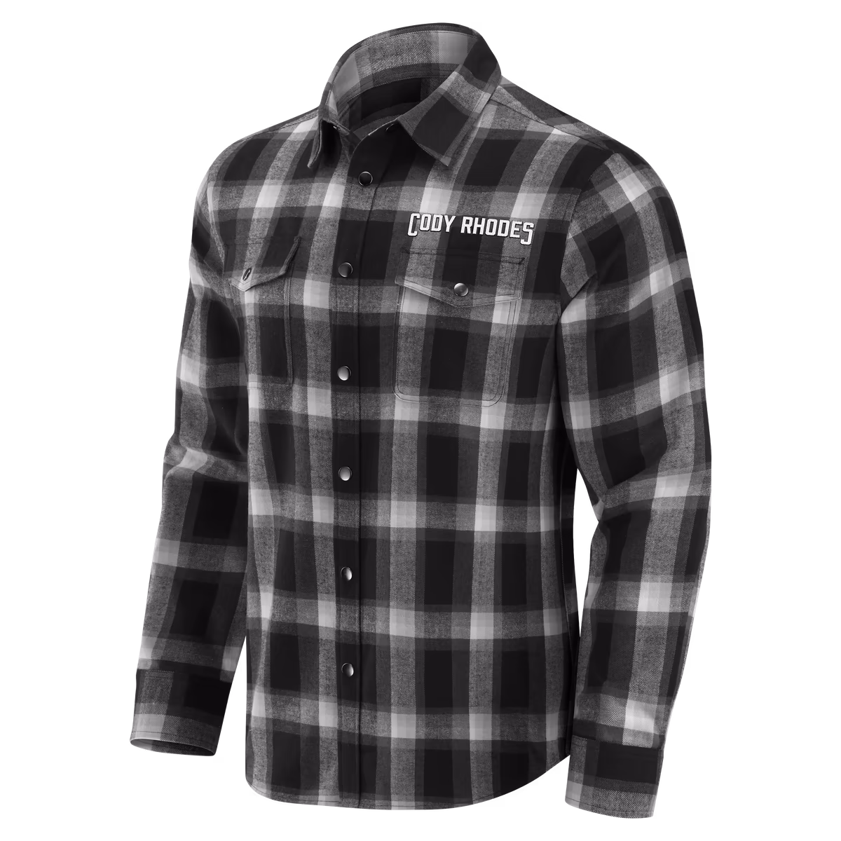 Men's Darius Rucker Collection by Fanatics Black Cody Rhodes Flannel Plaid Full-Snap Shirt 4 Men's Darius Rucker Collection by Fanatics Black Cody Rhodes Flannel Plaid Full-Snap Shirt