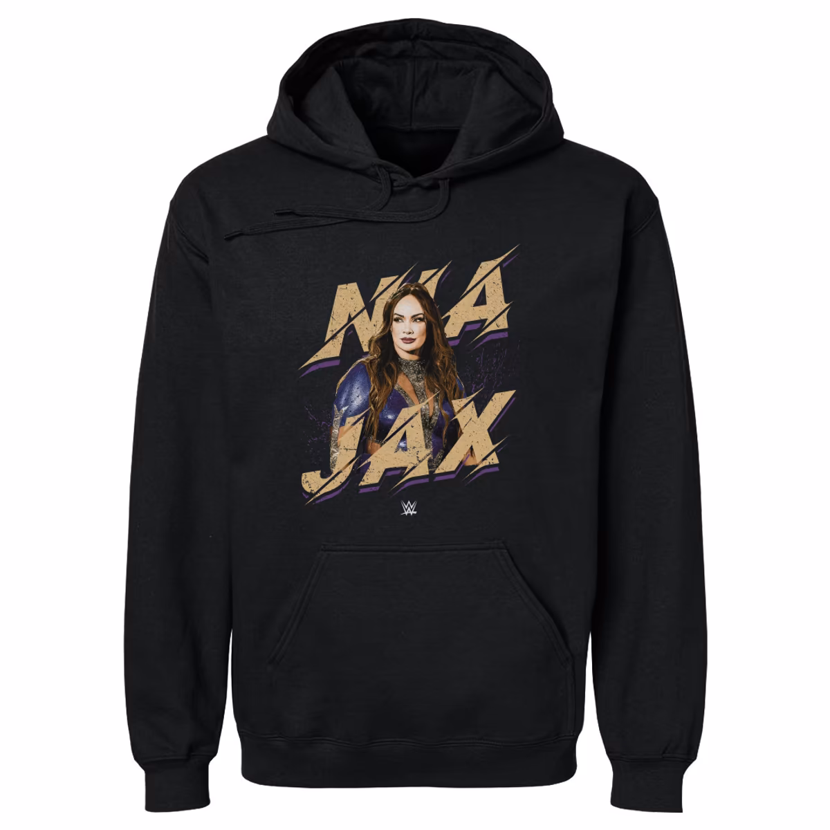 Men's 500 Level Black Nia Jax Name Pullover Hoodie 2 Men's 500 Level Black Nia Jax Name Pullover Hoodie
