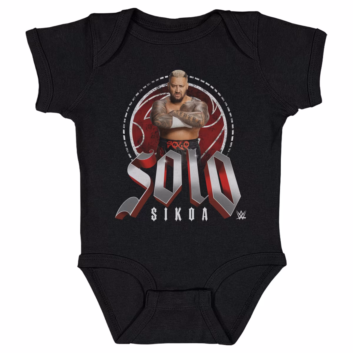 Infant 500 Level Black Solo Sikoa Pose Bodysuit