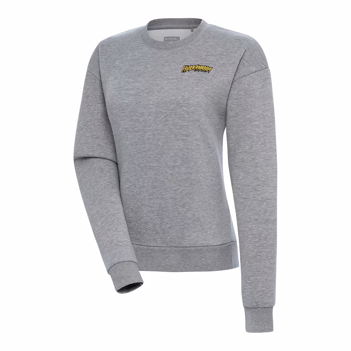 Women's Antigua Heather Gray Hulk Hogan Victory Pullover Sweatshirt 8 Women's Antigua Heather Gray Hulk Hogan Victory Pullover Sweatshirt