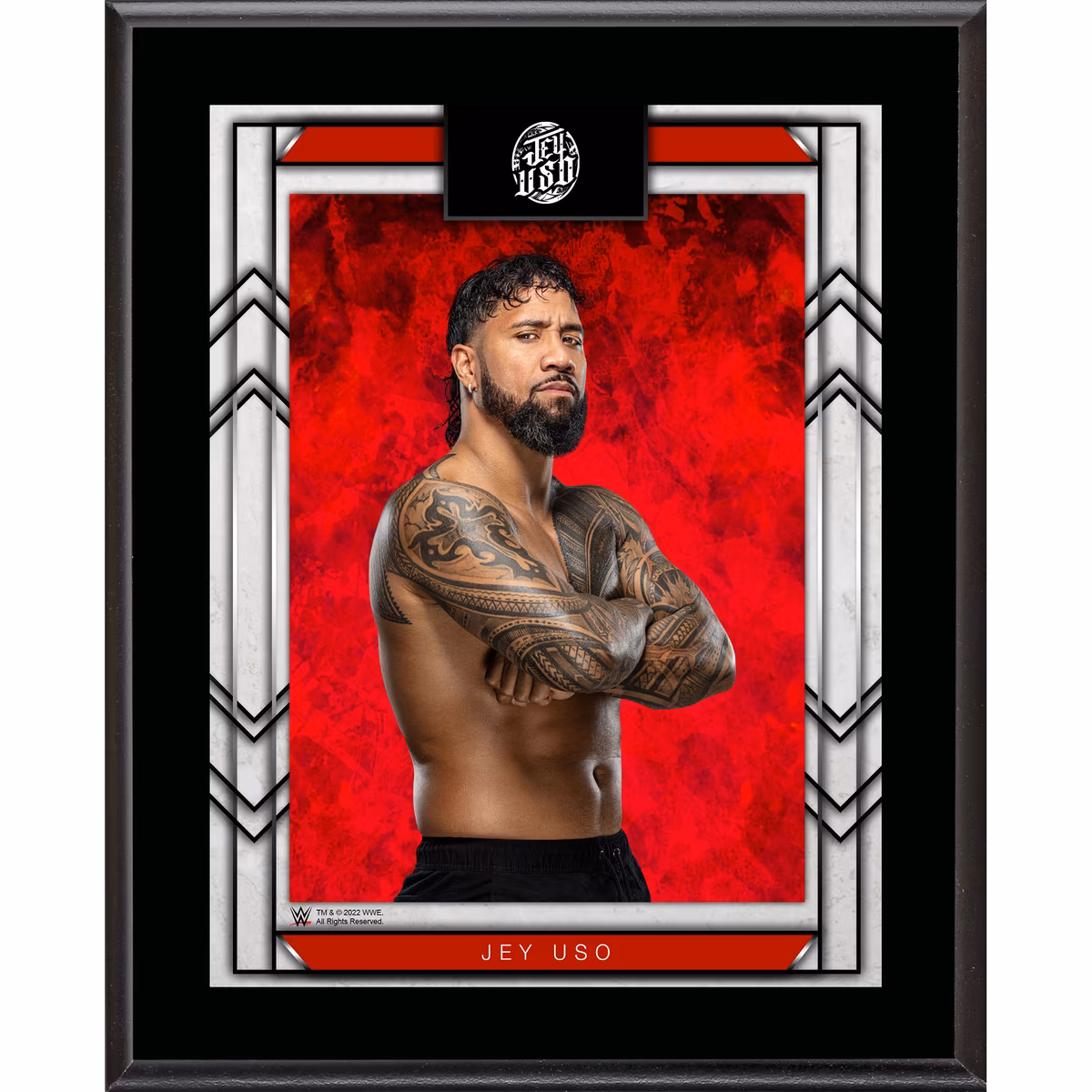 Jey Uso 10.5" x 13" Sublimated Plaque 1 Jey Uso 10.5" x 13" Sublimated Plaque