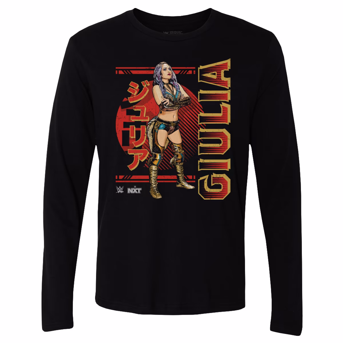 Men's 500 Level Black Giulia Pose Long Sleeve T-Shirt