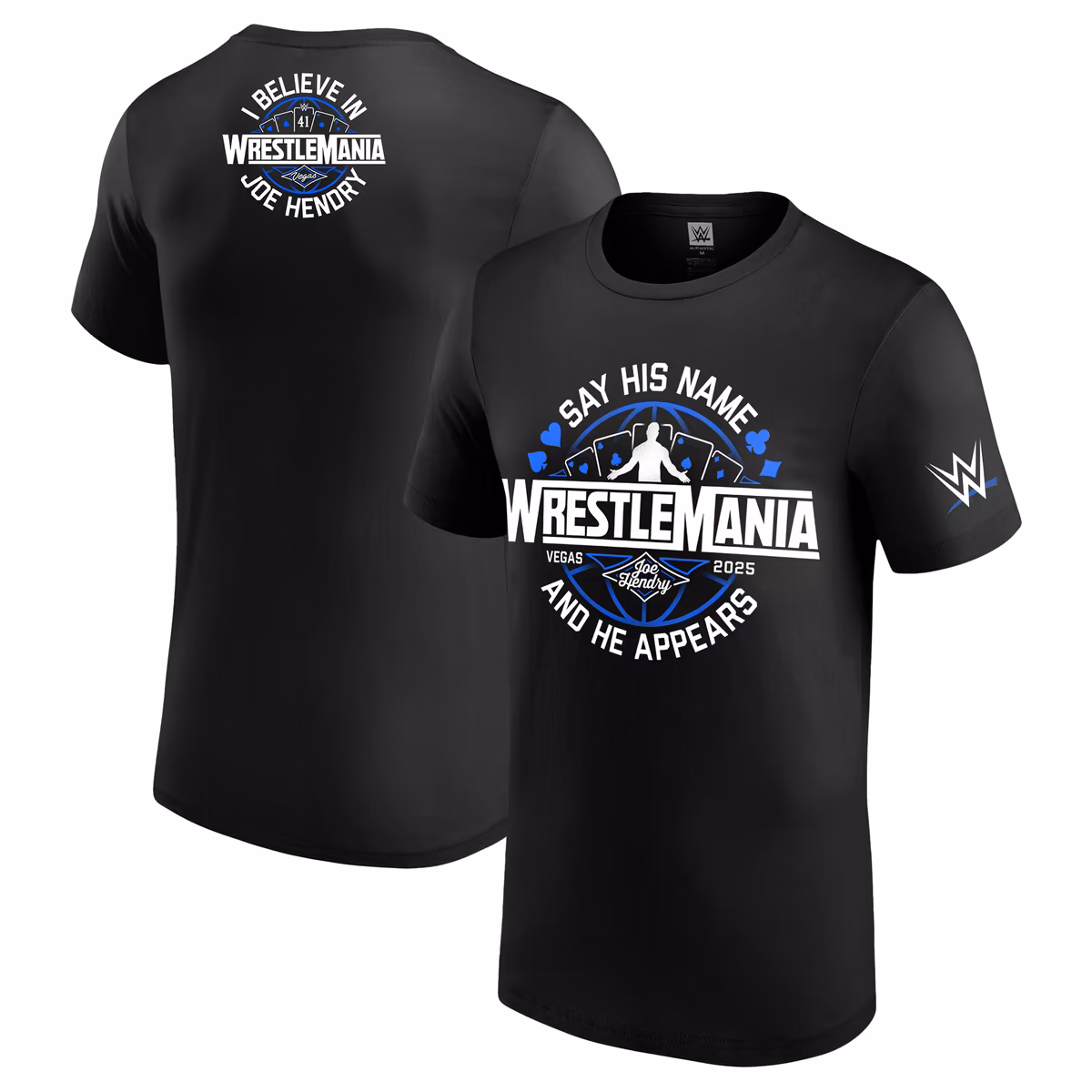 Men's Black Joe Hendry WrestleMania 41 Logo T-Shirt