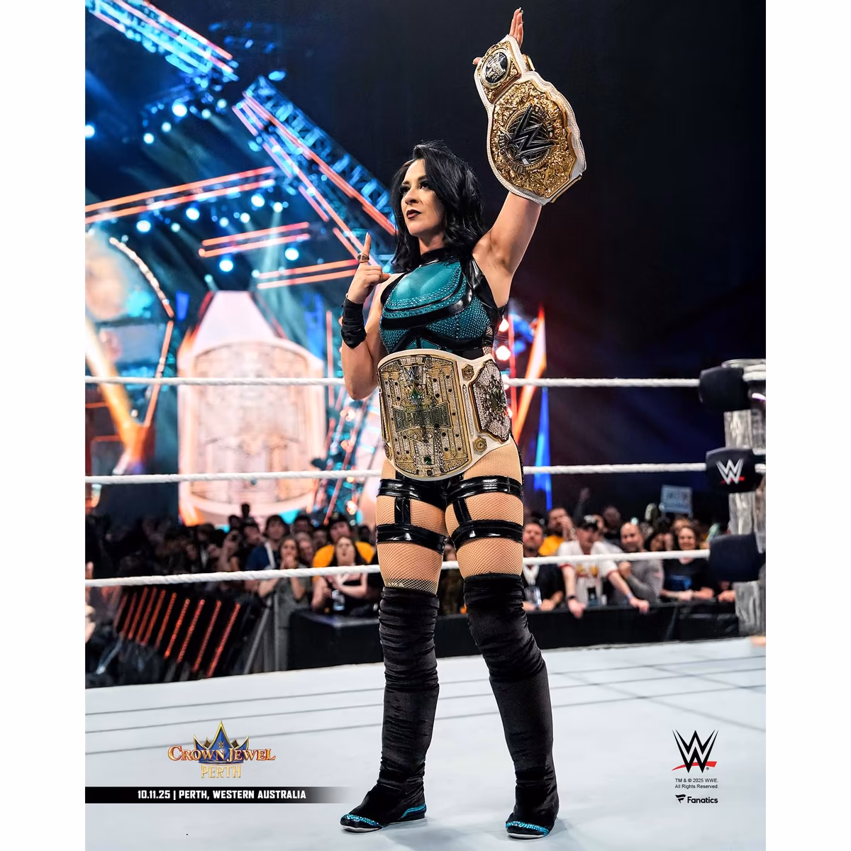 Stephanie Vaquer WWE Unsigned 2025 Women's Crown Jewel Champion Photograph 6 Stephanie Vaquer WWE Unsigned 2025 Women's Crown Jewel Champion Photograph