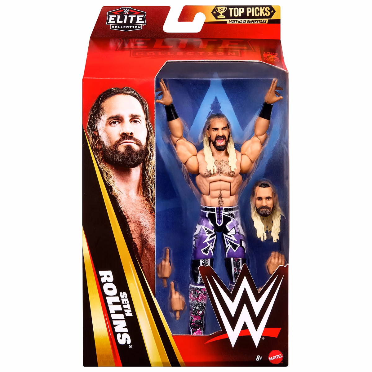 Mattel Seth Rollins Elite Collection Top Picks 2025 Wave 3 Action Figure