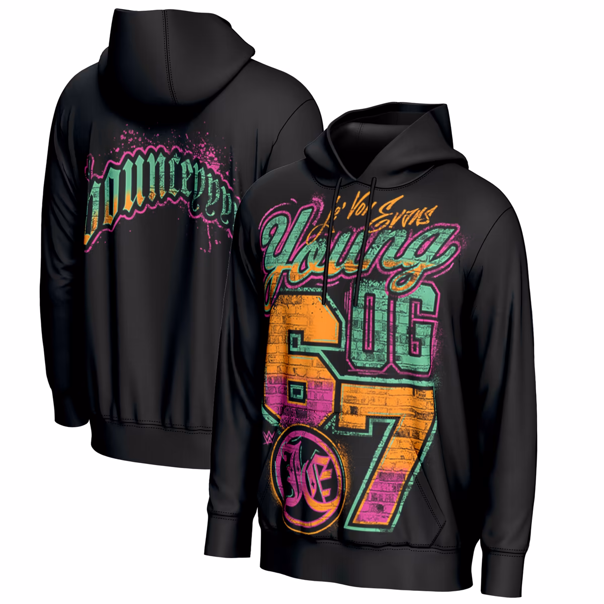 Men's ProSphere Black Je'Von Evans Young OG 6 7 Hoodie