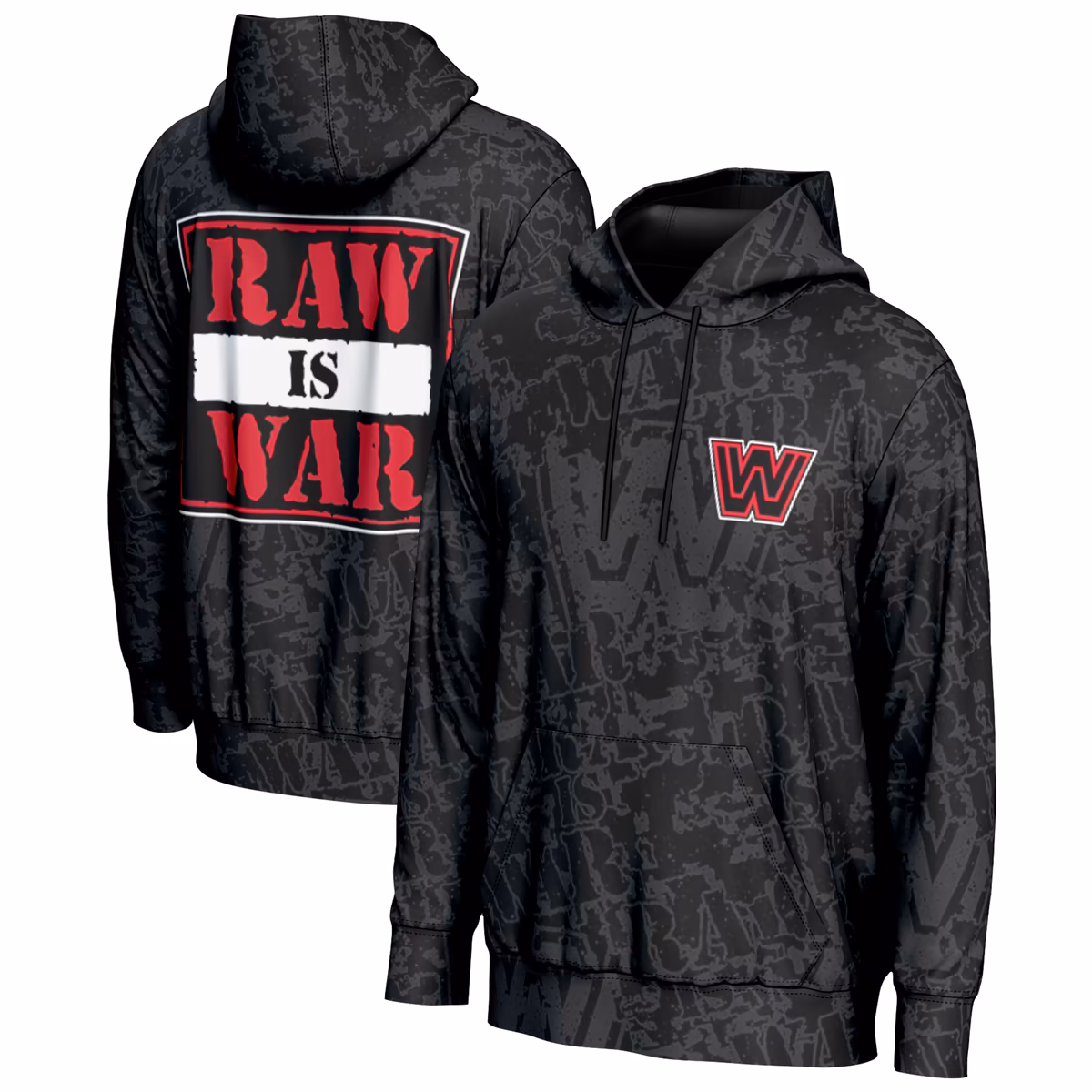 Men's ProSphere Black RAW IS WAR Pullover Hoodie