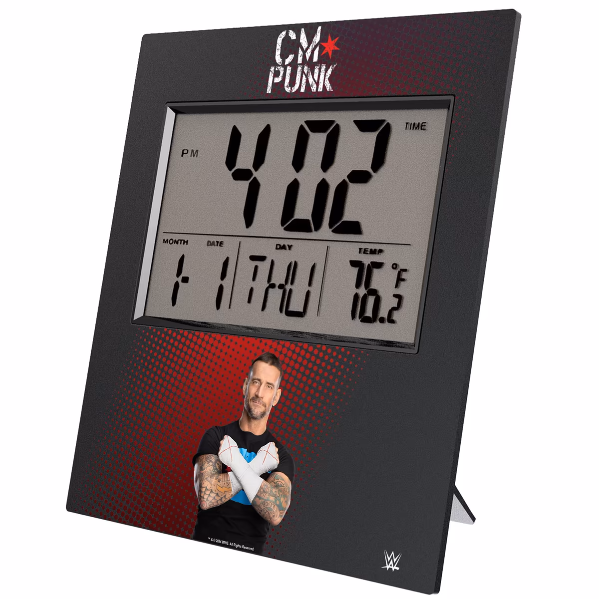 Keyscaper CM Punk Digital Desk & Wall Clock 1 Keyscaper CM Punk Digital Desk & Wall Clock
