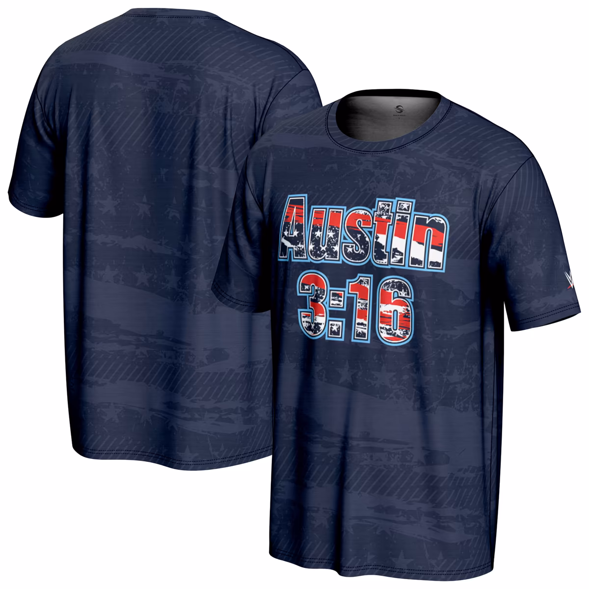 Men's ProSphere Navy "Stone Cold" Steve Austin Americana T-Shirt