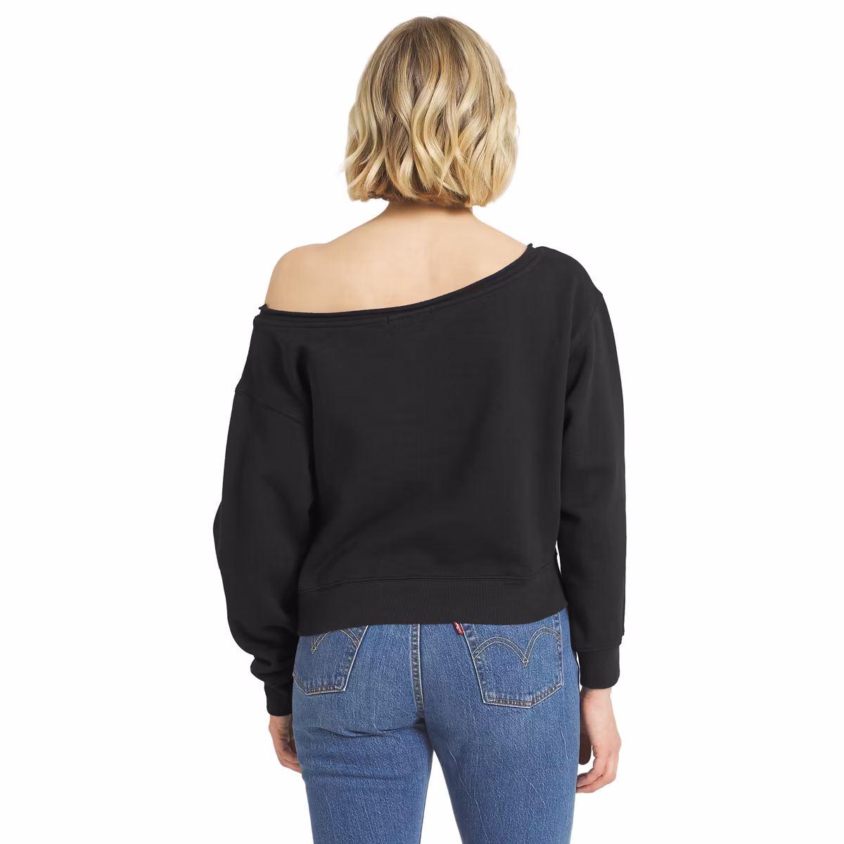 Women's WEAR by Erin Andrews Black SummerSlam 2026 Off-the-Shoulder Sweatshirt 3 Women's WEAR by Erin Andrews Black SummerSlam 2026 Off-the-Shoulder Sweatshirt