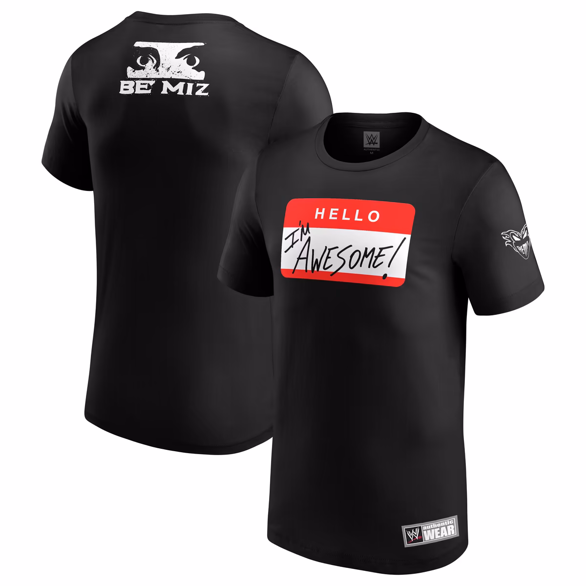 Men's Black The Miz WWE Hello I'm Awesome Retro T-Shirt