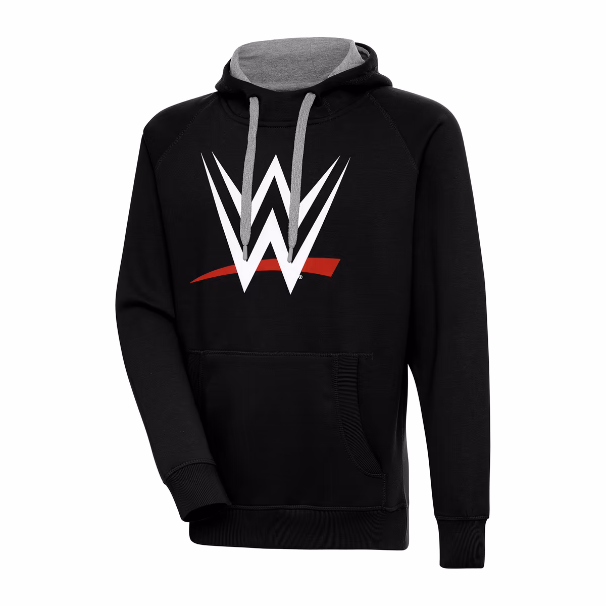 Men's Antigua Black WWE Victory Pullover Hoodie 1 Men's Antigua Black WWE Victory Pullover Hoodie