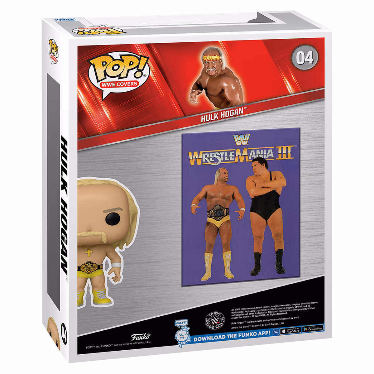 Funko Hulk Hogan POP! WrestleMania III WWE Covers 3 Funko Hulk Hogan POP! WrestleMania III WWE Covers