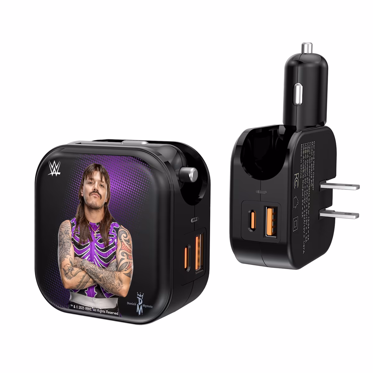 Keyscaper Dominik Mysterio Superstar 2-in-1 USB A/C Charger