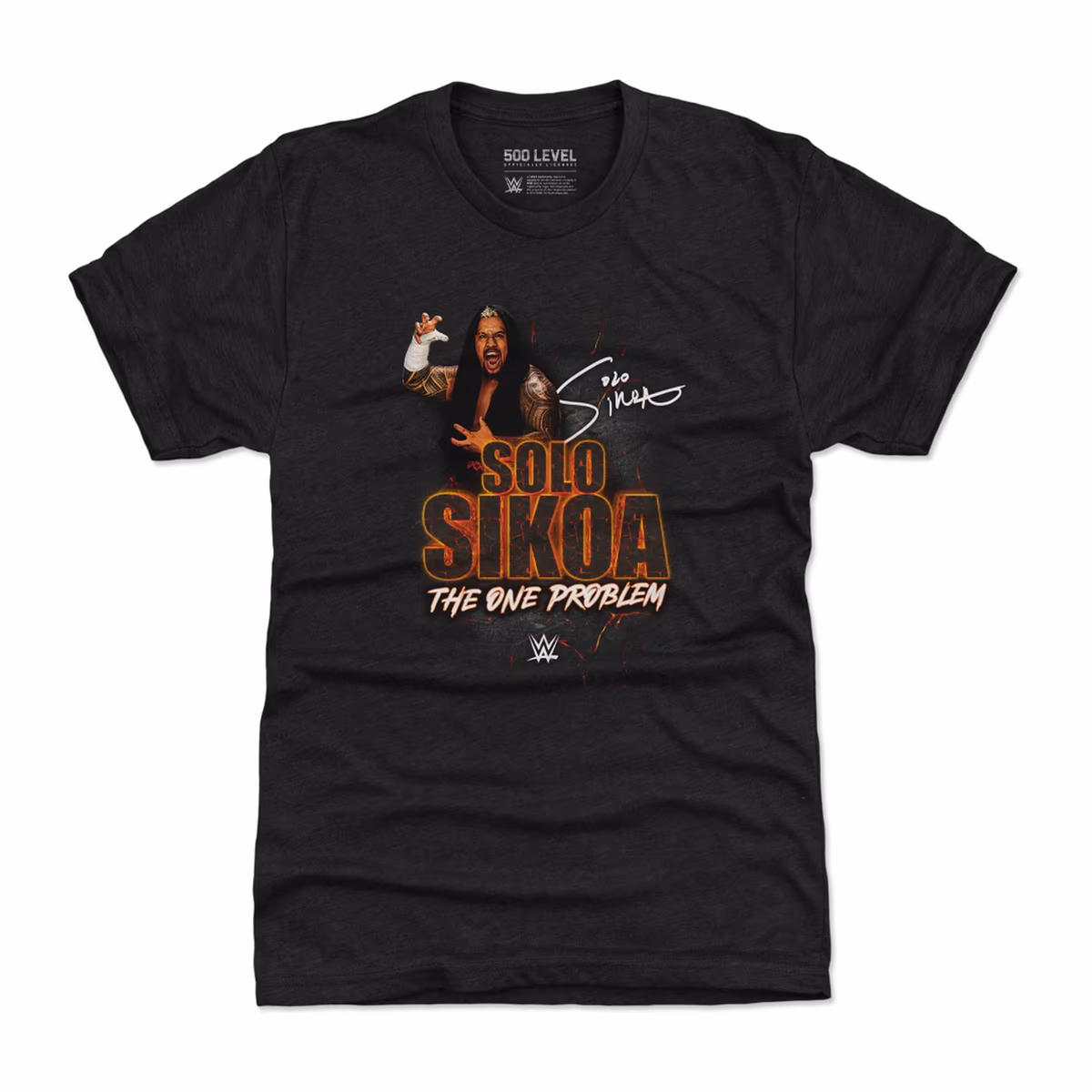 Men's 500 Level  Heather Black Solo Sikoa The One Problem Premium T-Shirt