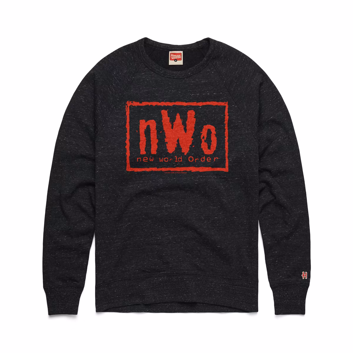 Men's Homage Charcoal nWo Wolfpack Sweatshirt 2 Men's Homage Charcoal nWo Wolfpack Sweatshirt
