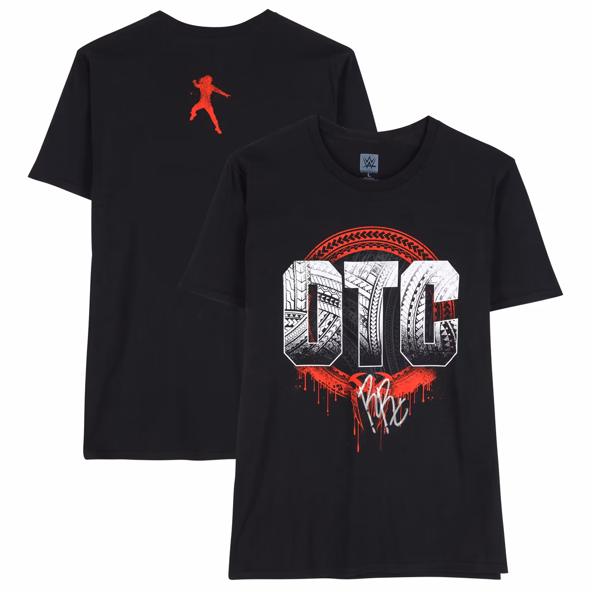 Roman Reigns WWE Autographed OTC T-Shirt 3 Roman Reigns WWE Autographed OTC T-Shirt