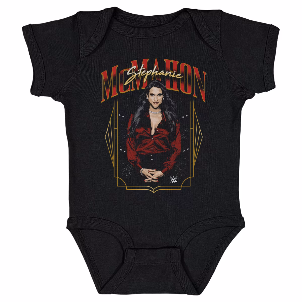 Infant 500 Level Black Stephanie McMahon Pose Bodysuit