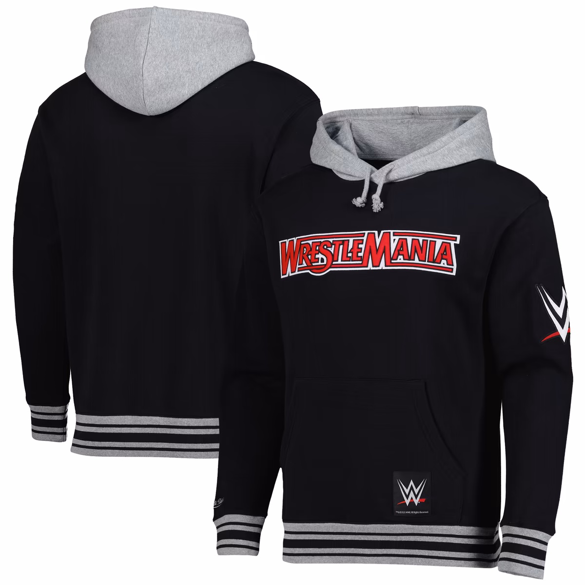 Men's Black WrestleMania 41 There And Back Pullover Hoodie
