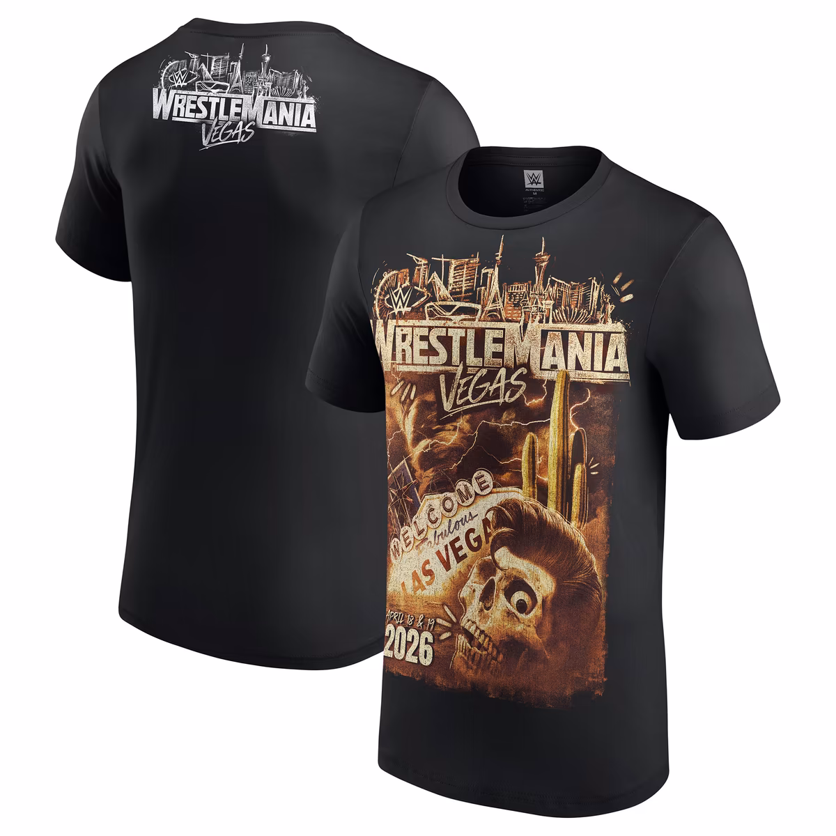 Men's Black WrestleMania 42 Wasteland T-Shirt 1 Men's Black WrestleMania 42 Wasteland T-Shirt