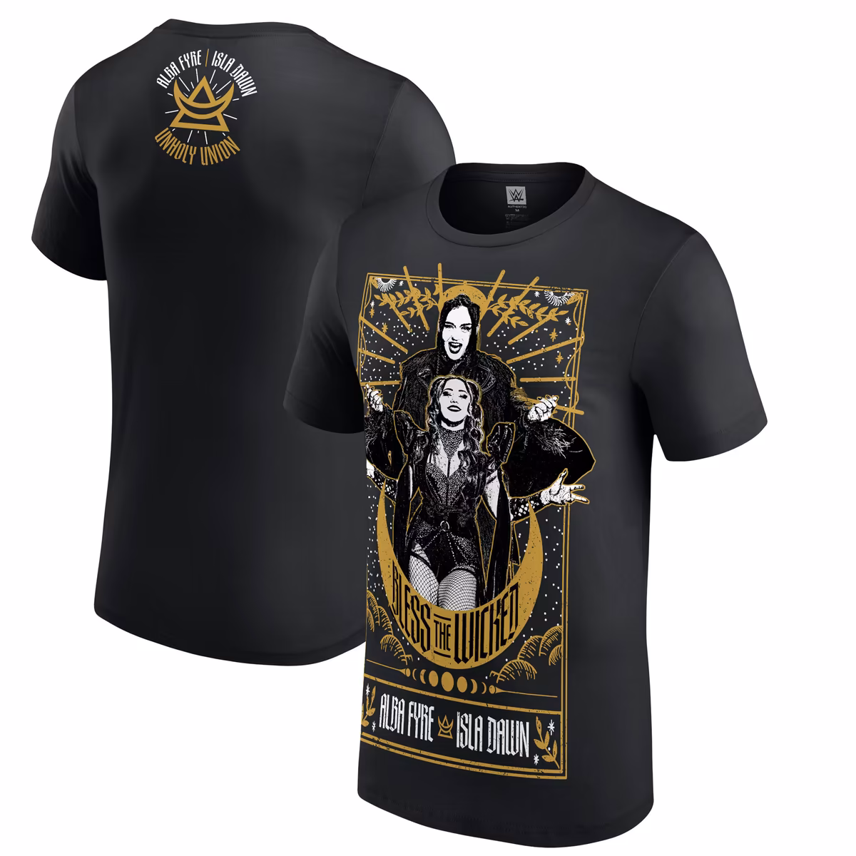Men's Black Isla Dawn & Alba Fyre Bless The Wicked T-Shirt