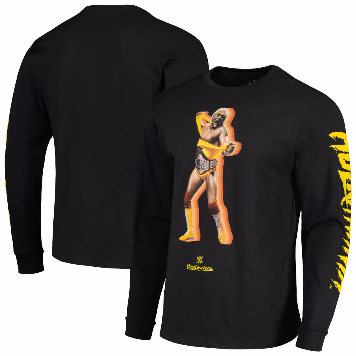 Men's Contenders Clothing Black Hulk Hogan Wordmark Brother Long Sleeve T-Shirt 2 Men's Contenders Clothing Black Hulk Hogan Wordmark Brother Long Sleeve T-Shirt