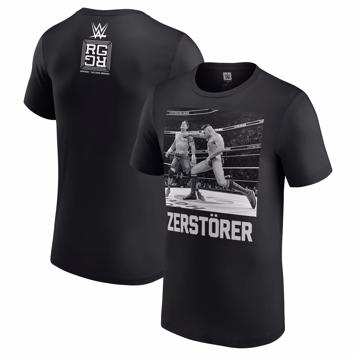 Men's Black Gunther Zerstorer Graphic T-Shirt
