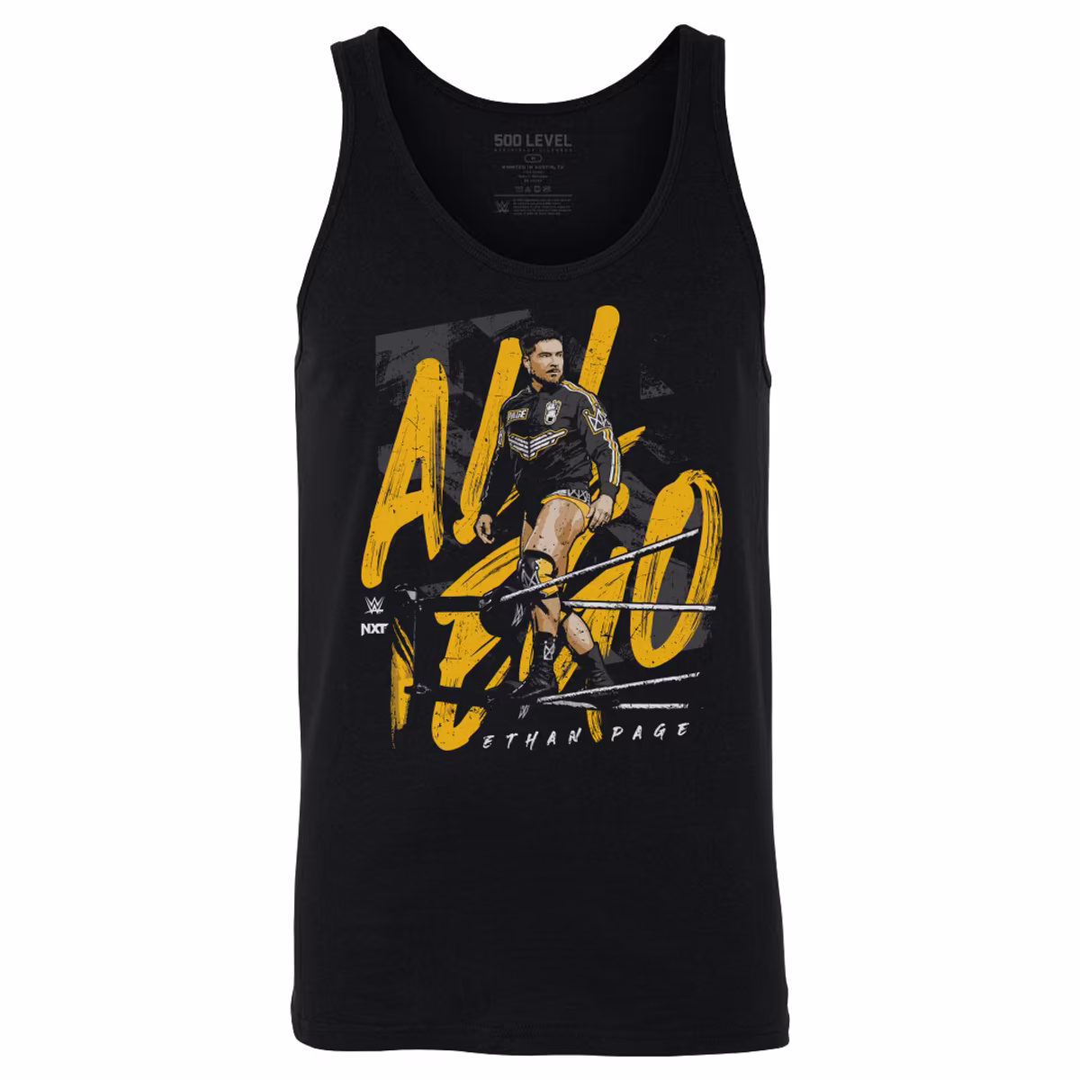 Men's 500 Level  Black Ethan Page All Ego Tank Top