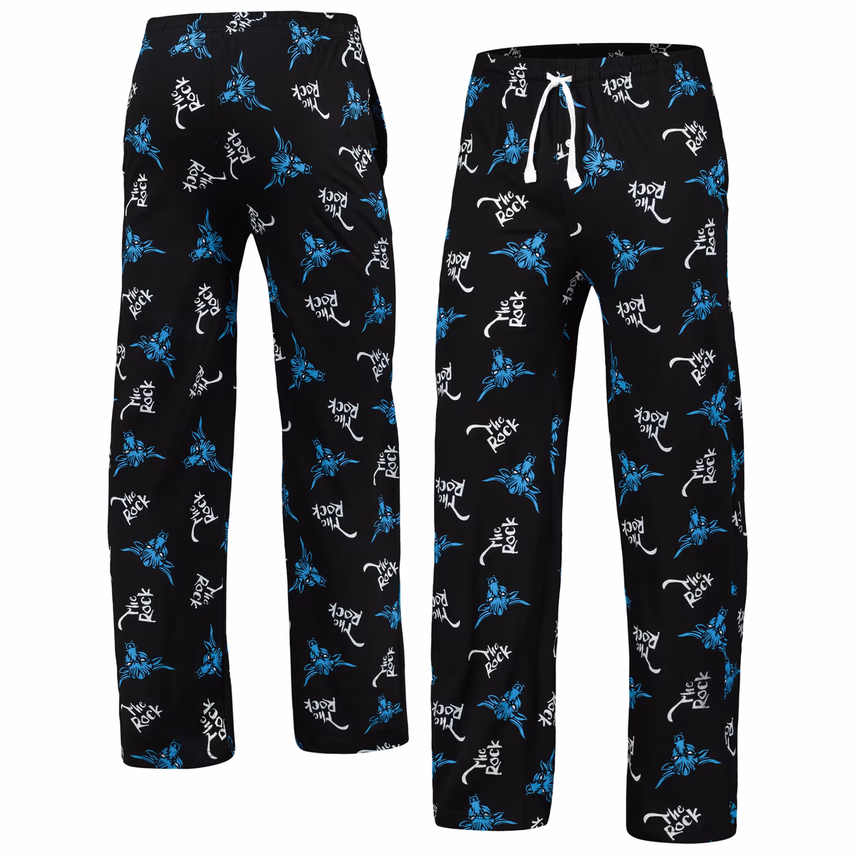 Men's Ripple Junction  Black/Blue The Rock  Allover Sleep Pants